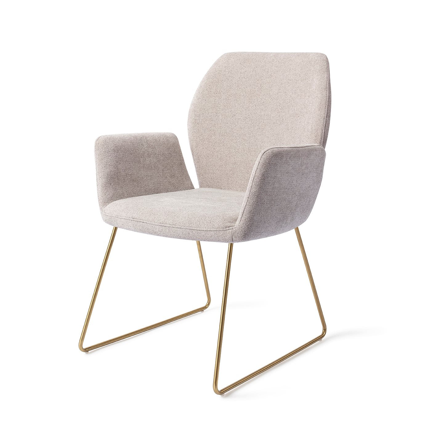 Misaki Dining Chair Pretty Plaster Slide Gold