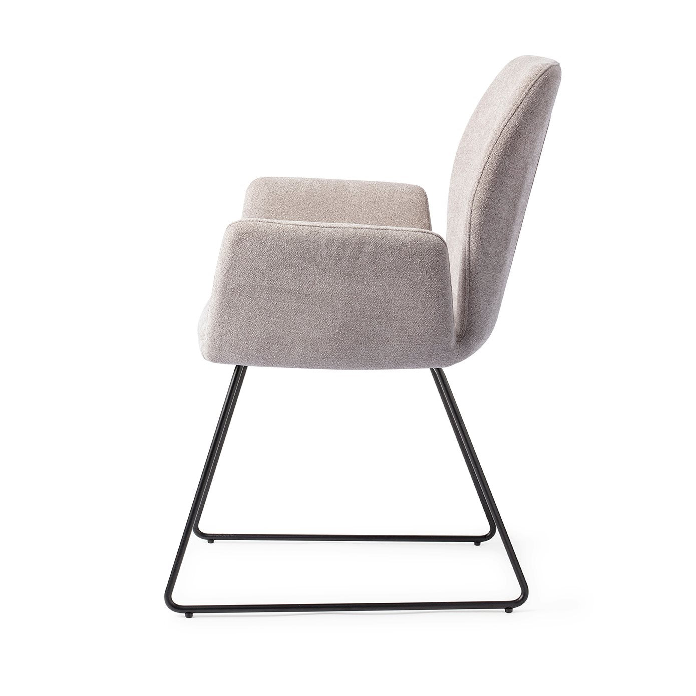 Misaki Dining Chair Pretty Plaster Slide Black