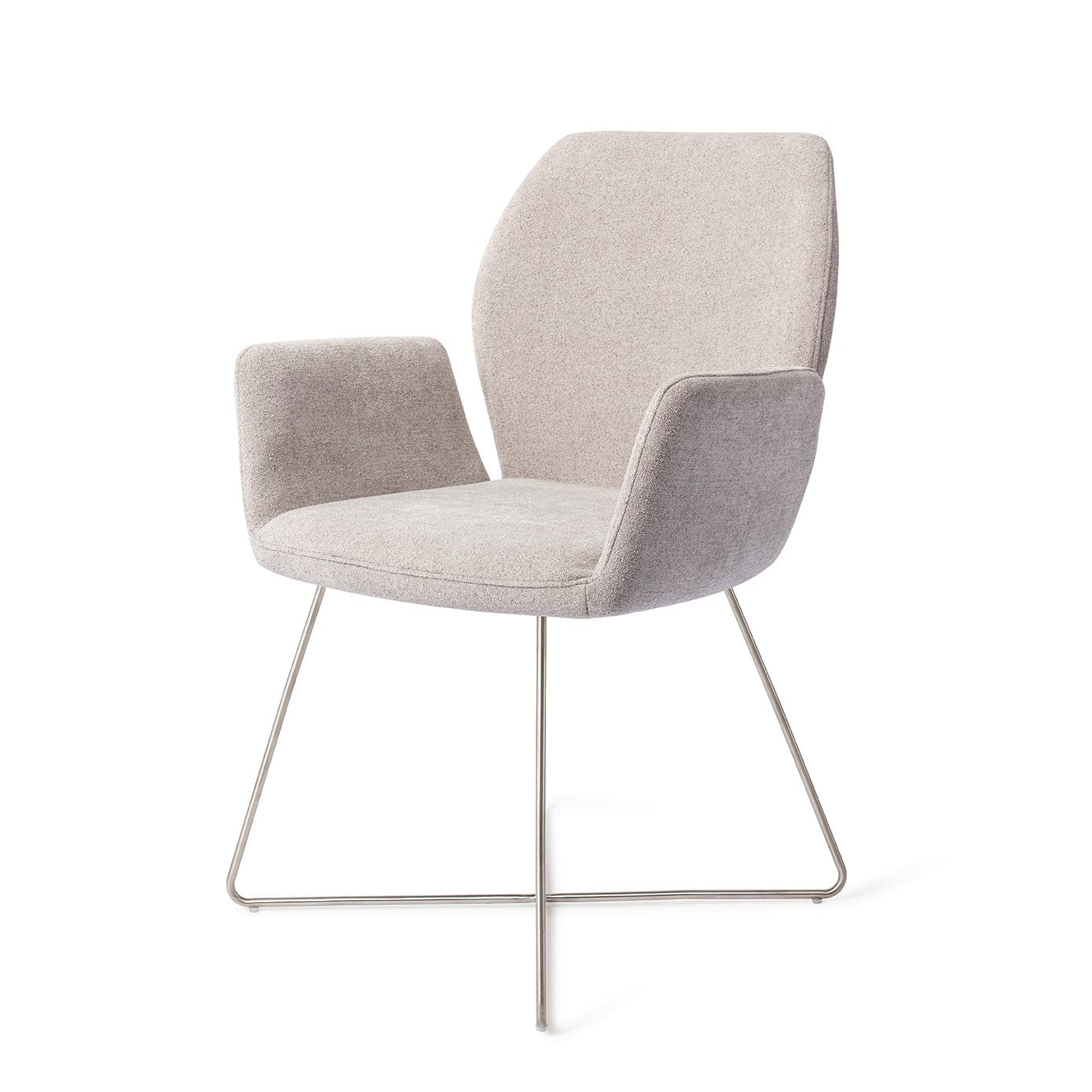 Misaki Dining Chair Pretty Plaster Cross Steel