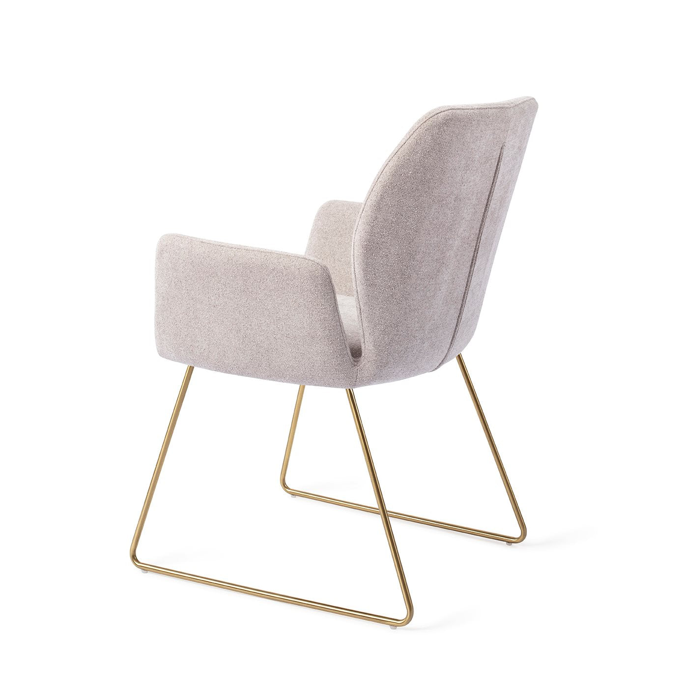 Misaki Dining Chair Pretty Plaster Slide Gold