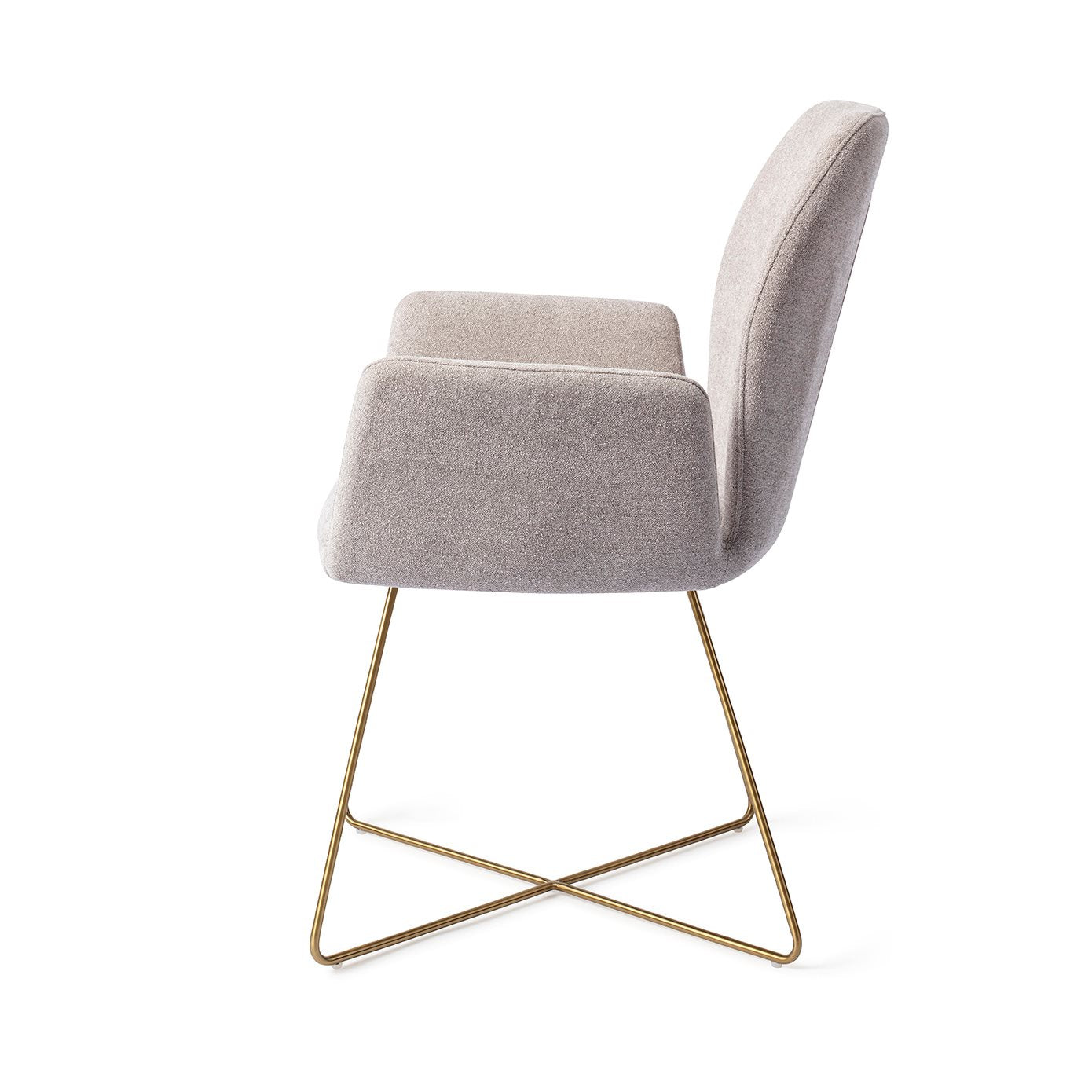 Misaki Dining Chair Pretty Plaster Cross Gold