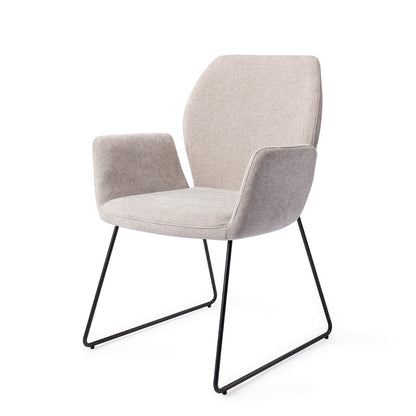 Misaki Dining Chair Pretty Plaster Slide Black