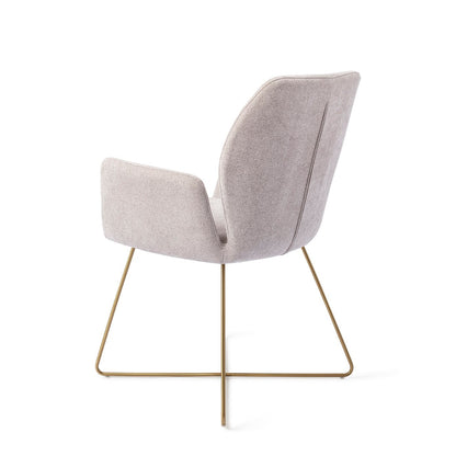 Misaki Dining Chair Pretty Plaster Cross Gold