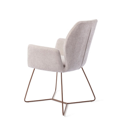 Misaki Dining Chair Pretty Plaster Beehive Rose