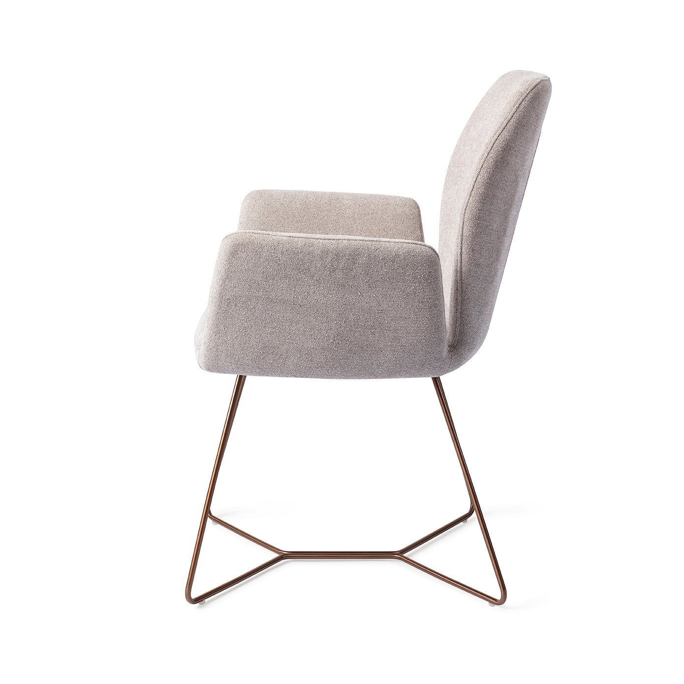 Misaki Dining Chair Pretty Plaster Beehive Rose