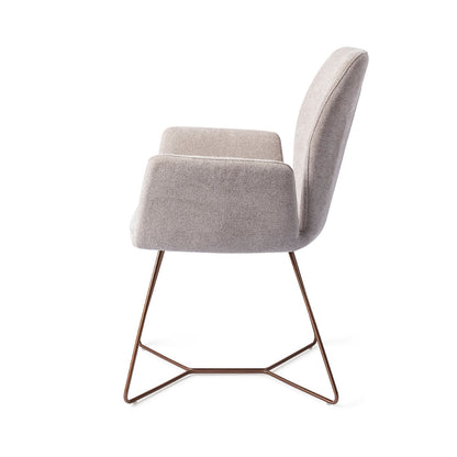 Misaki Dining Chair Pretty Plaster Beehive Rose