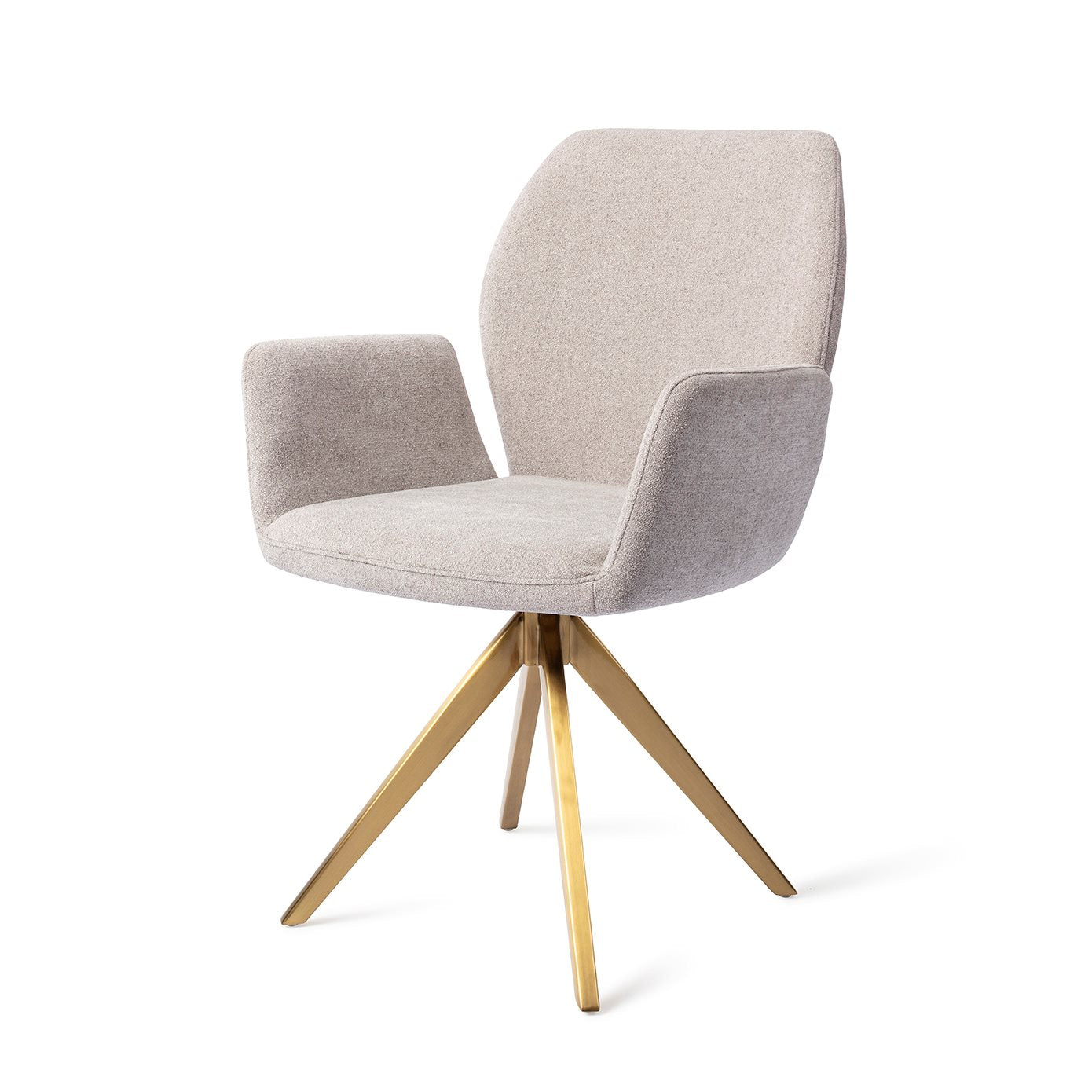 Misaki Dining Chair Pretty Plaster Turn Gold