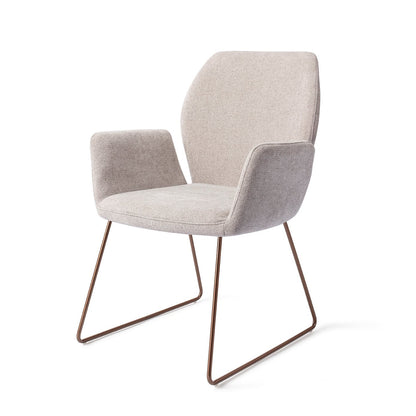 Misaki Dining Chair Pretty Plaster Slide Rose