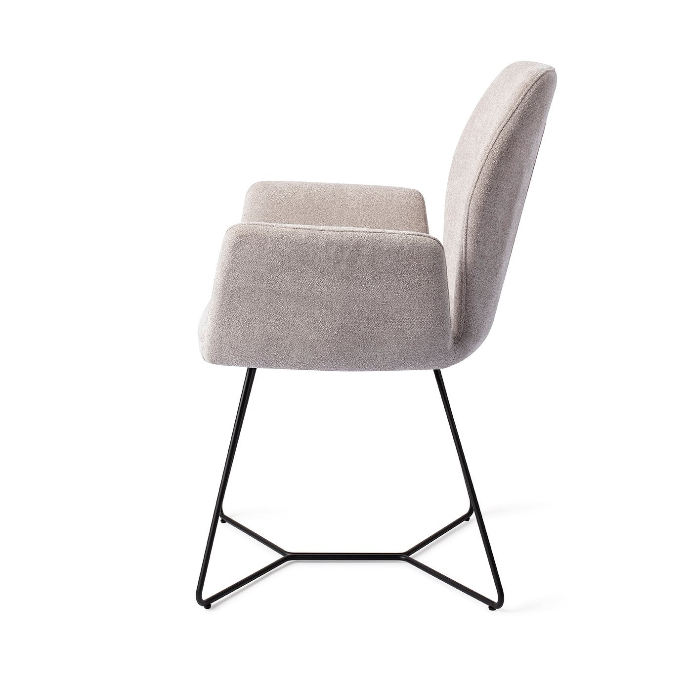 Misaki Dining Chair Pretty Plaster Beehive Black