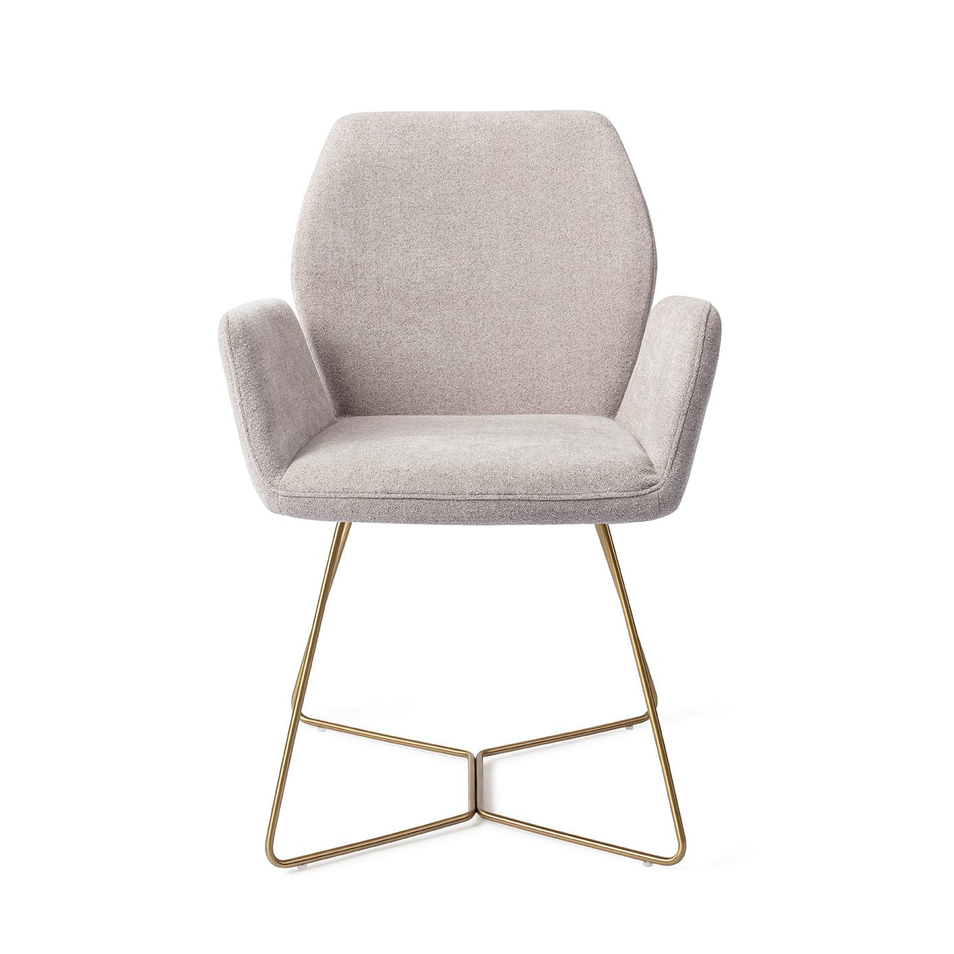 Misaki Dining Chair Pretty Plaster Beehive Gold