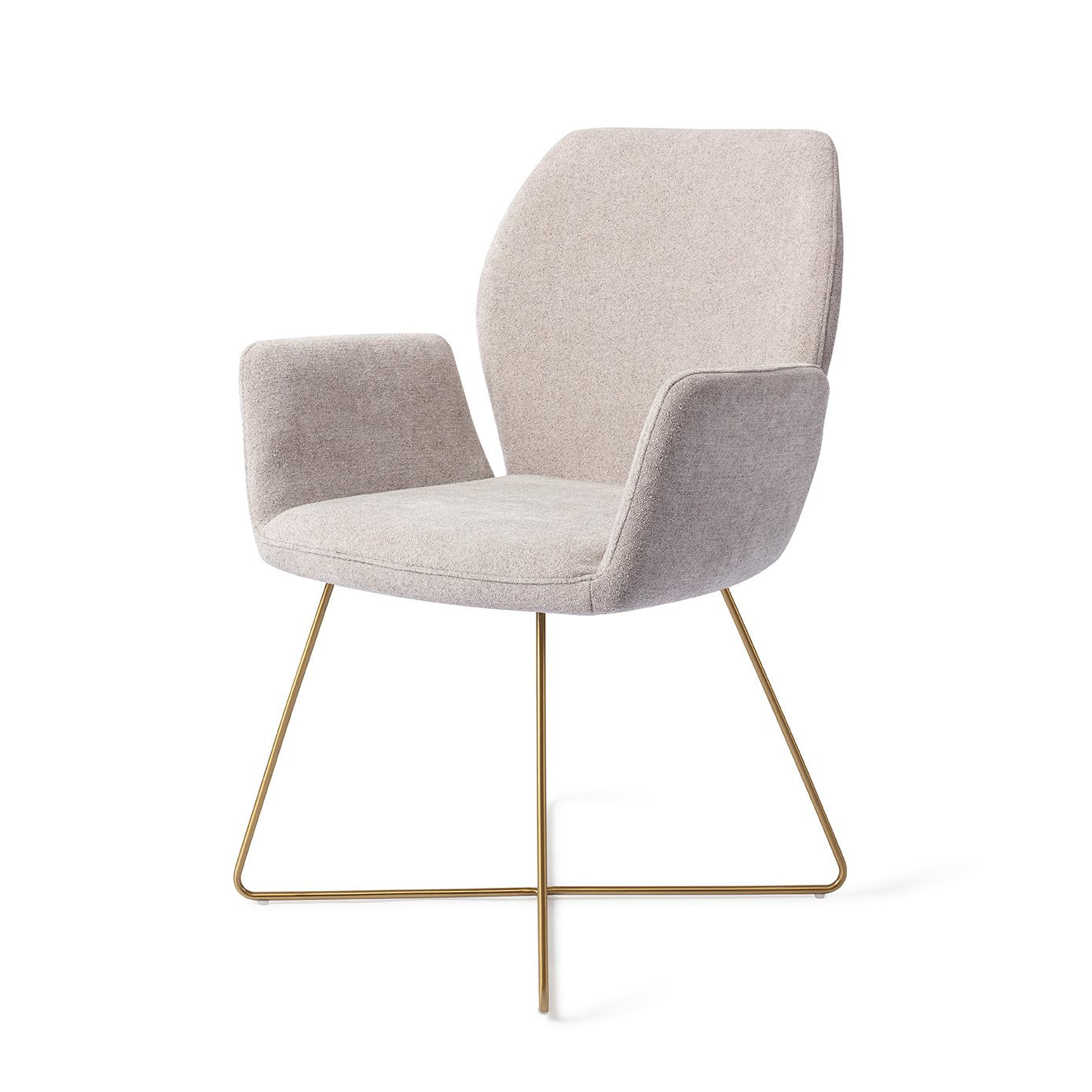 Misaki Dining Chair Pretty Plaster Cross Gold