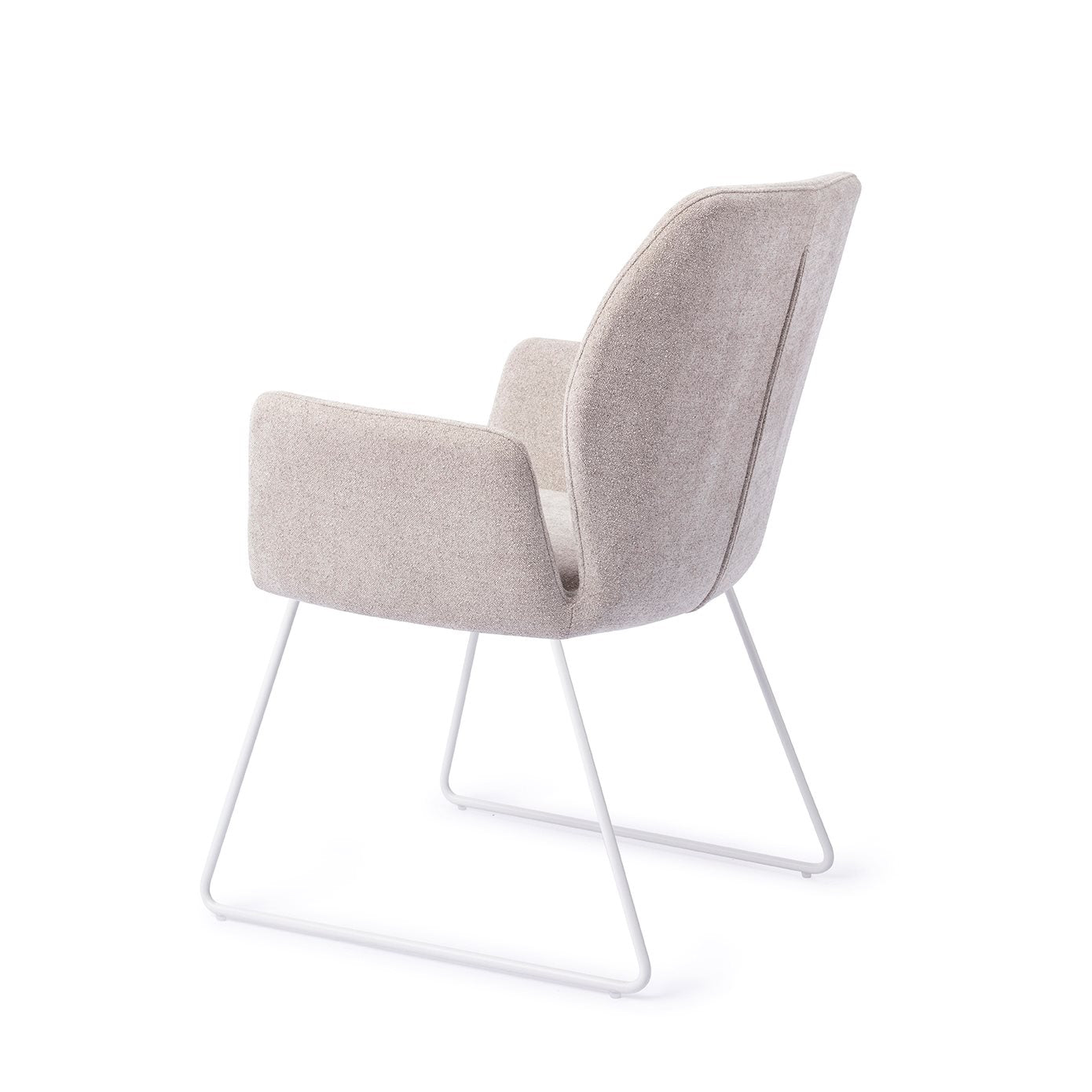 Misaki Dining Chair Pretty Plaster Slide White