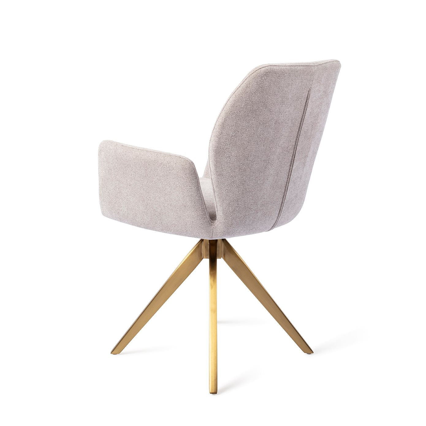 Misaki Dining Chair Pretty Plaster Turn Gold