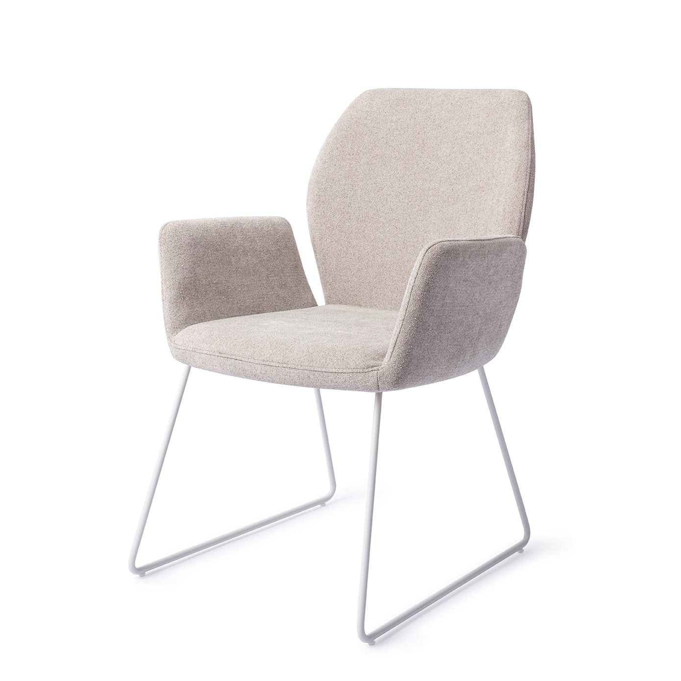 Misaki Dining Chair Pretty Plaster Slide White