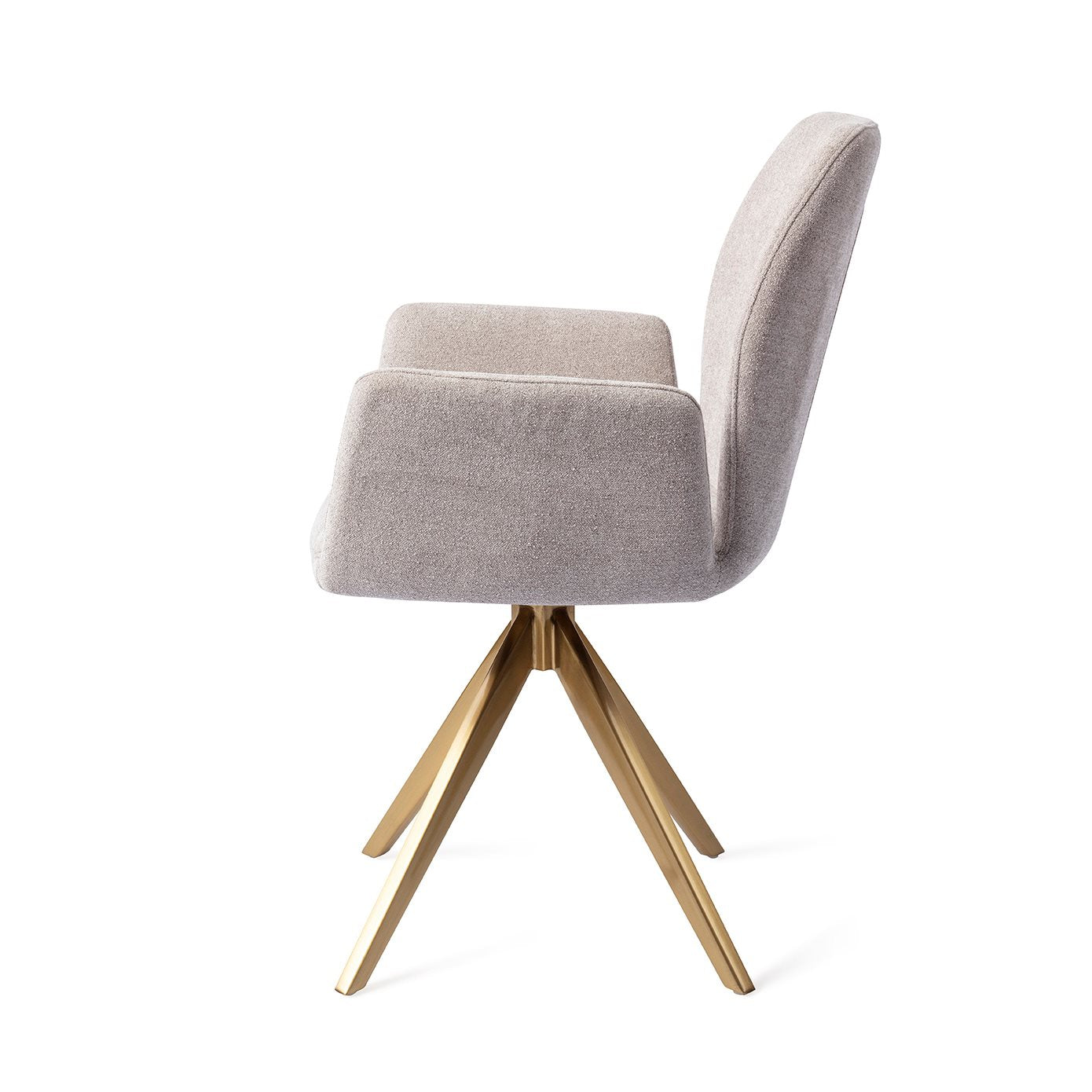 Misaki Dining Chair Pretty Plaster Turn Gold