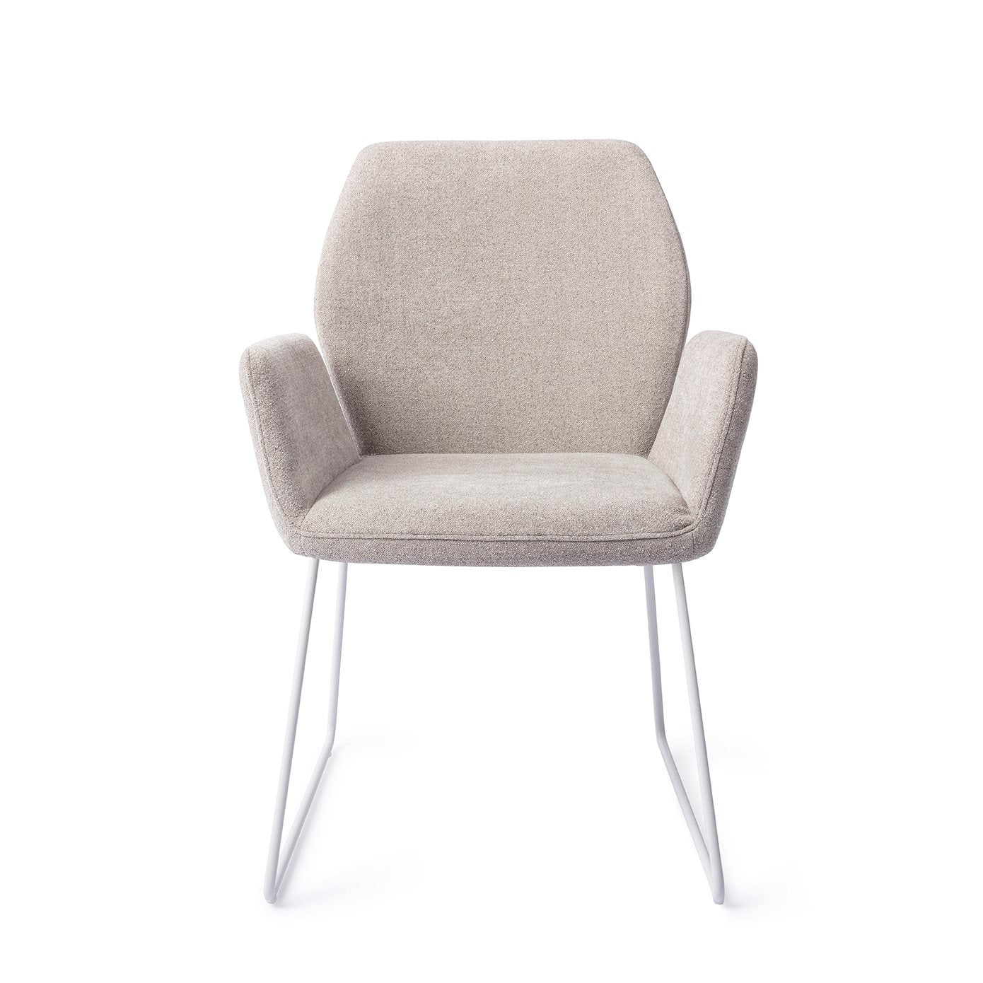 Misaki Dining Chair Pretty Plaster Slide White