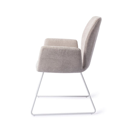 Misaki Dining Chair Pretty Plaster Slide White
