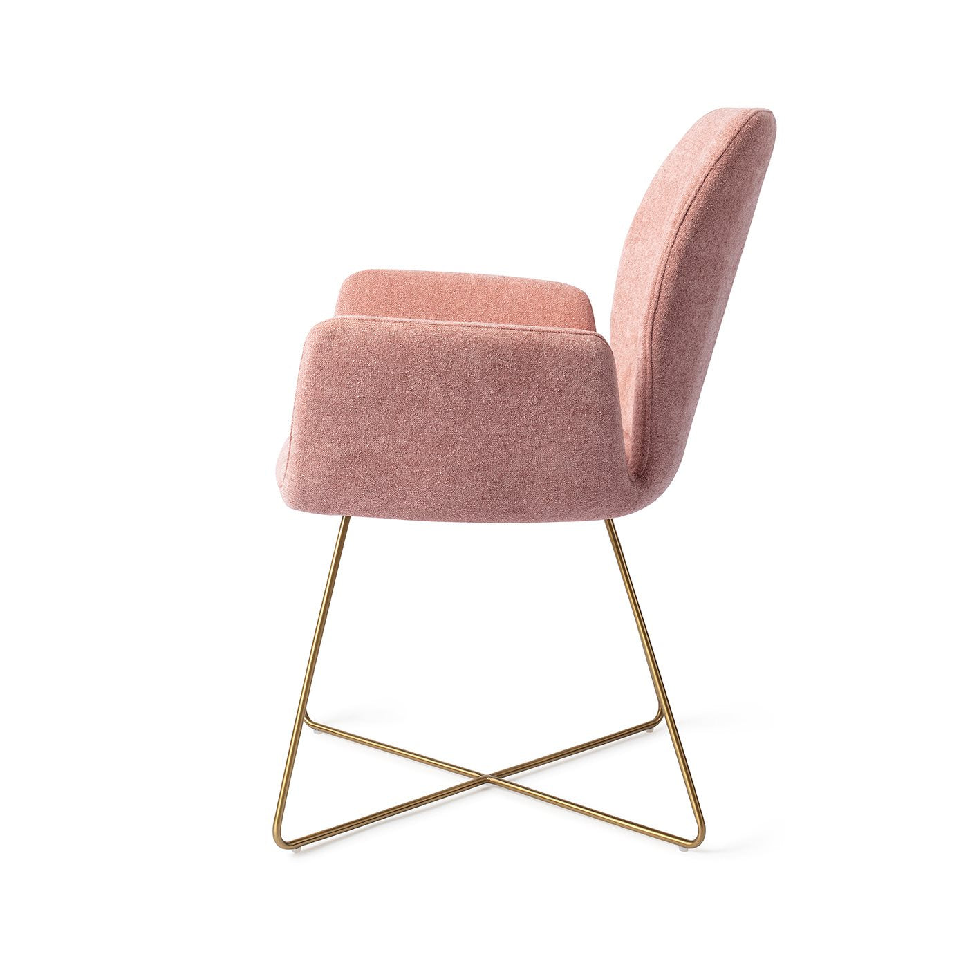 Misaki Dining Chair Anemone Cross Gold