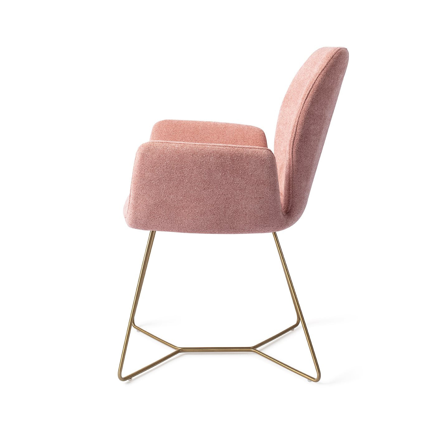 Misaki Dining Chair Anemone Beehive Gold