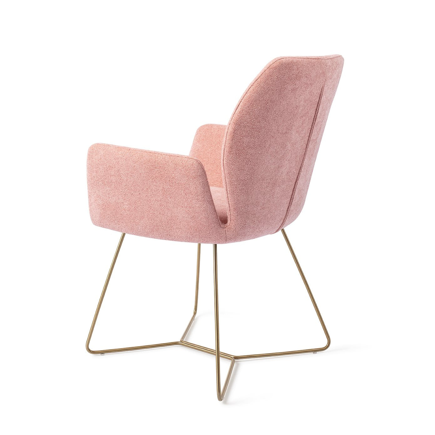 Misaki Dining Chair Anemone Beehive Gold