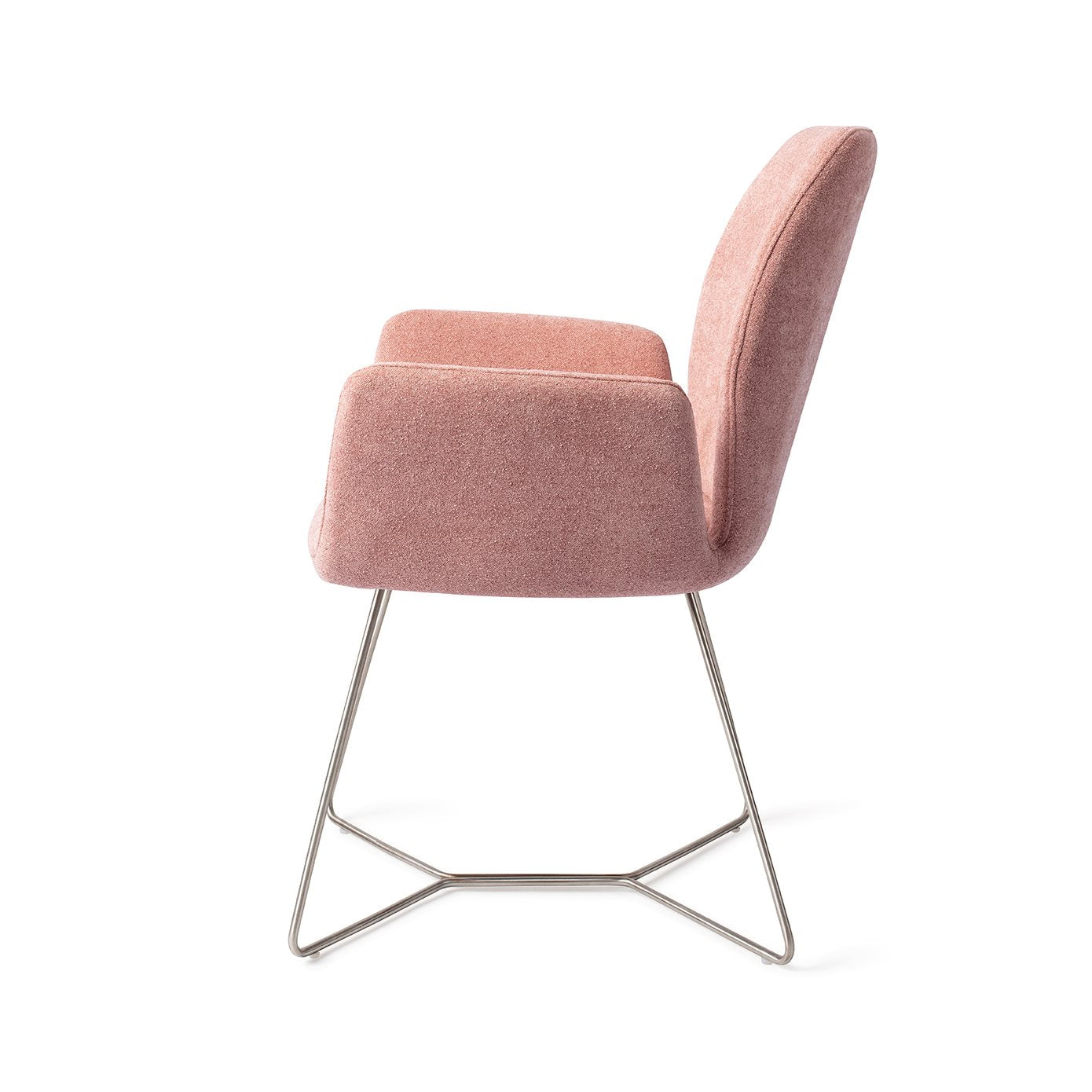 Misaki Dining Chair Anemone Beehive Steel