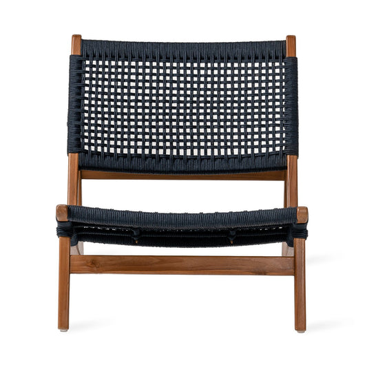 Kuwana Outdoor Accent Chair Indigo Weave  Amber