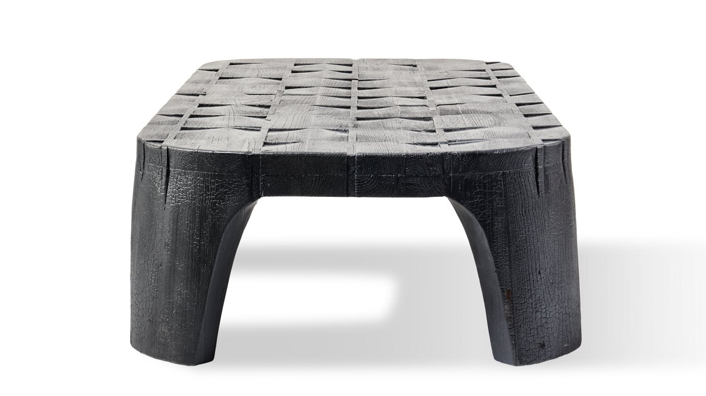 Kartano Coffee Table Burnt Black 160x80cm