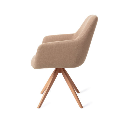 Hiroo Dining Chair Whisper Wheat Turn Peach