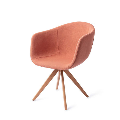 Yuni Dining Chair Coral Crush Turn Peach