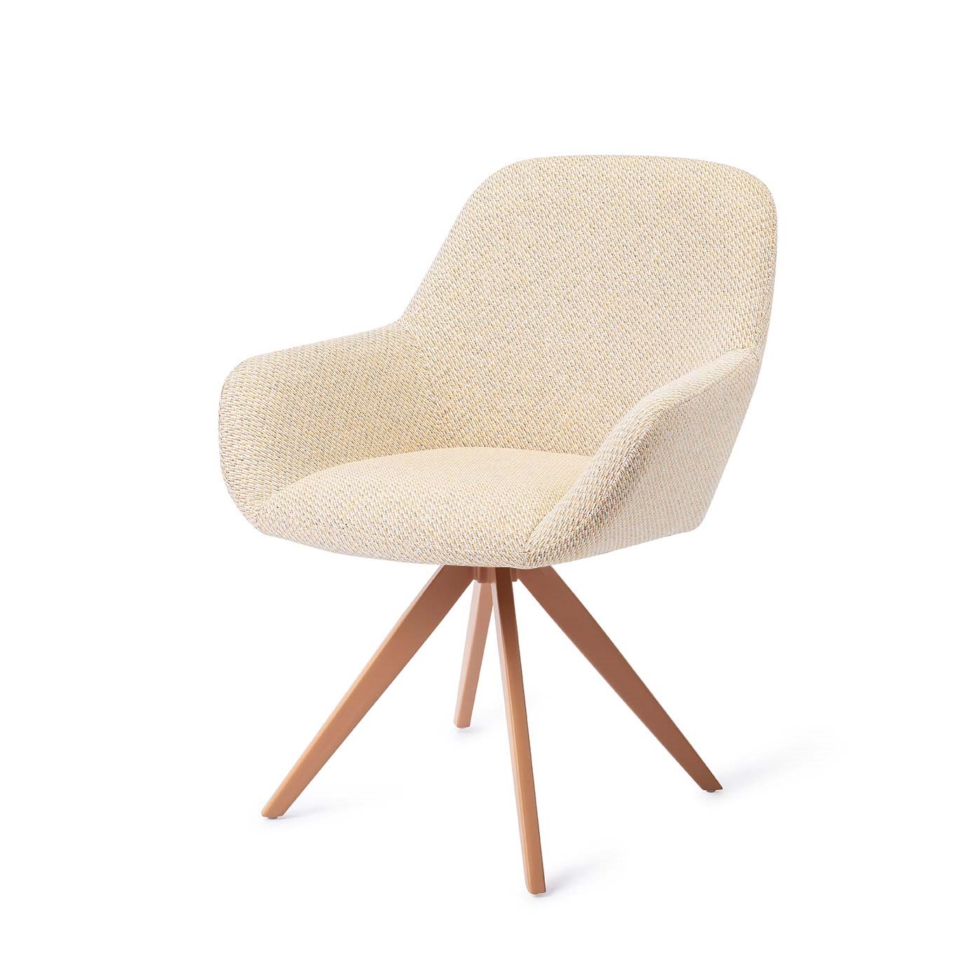 Kushi Dining Chair Trouty Tinge Turn Peach