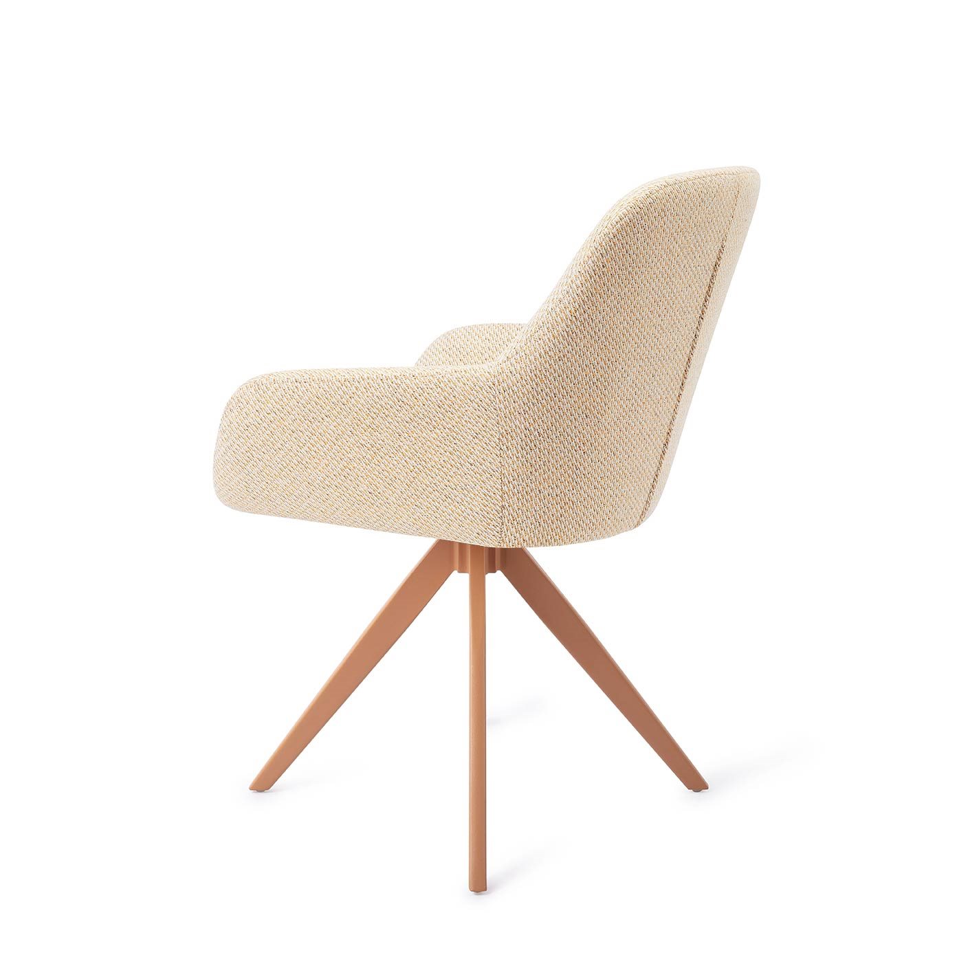 Kushi Dining Chair Trouty Tinge Turn Peach