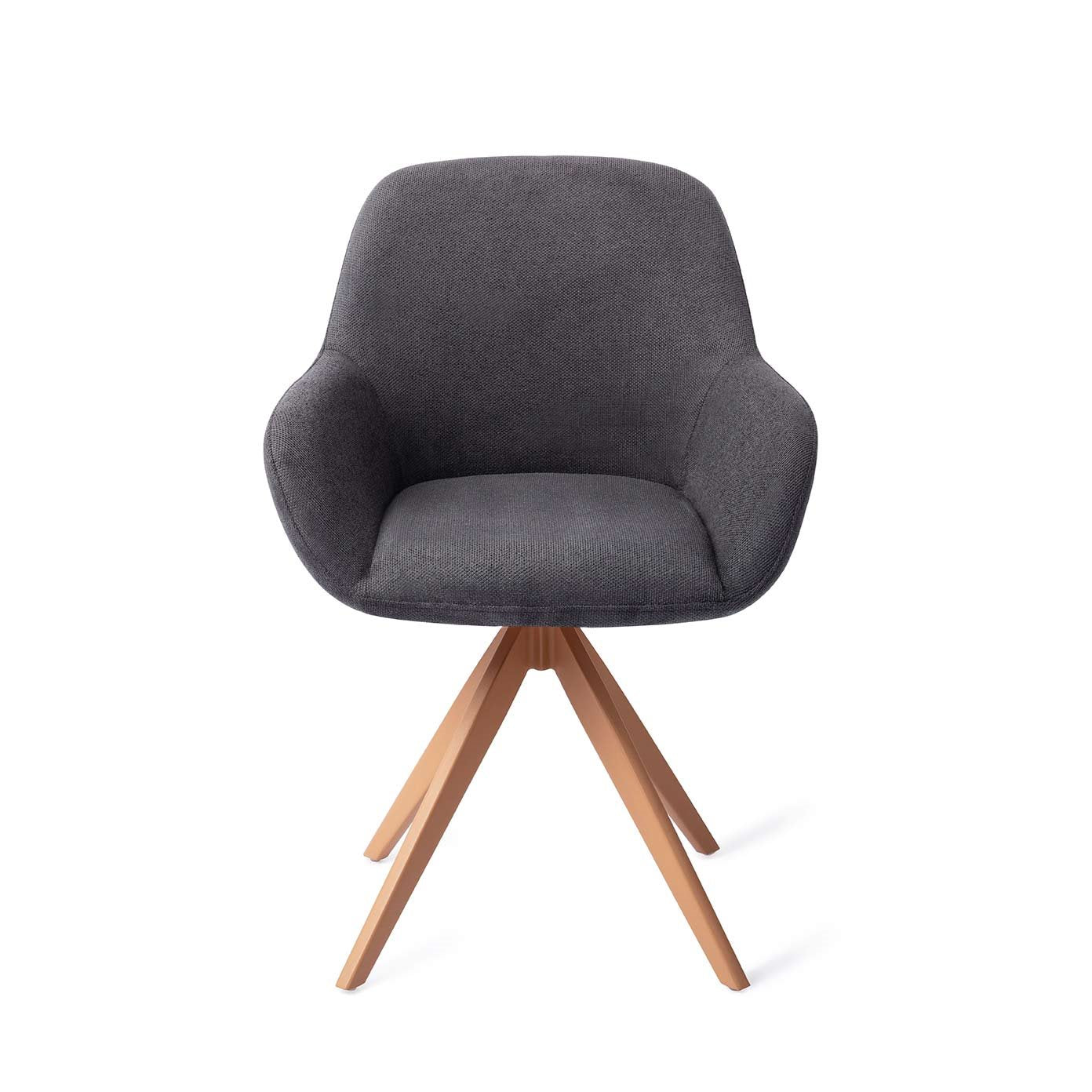 Kushi Dining Chair Black-Out Turn Peach