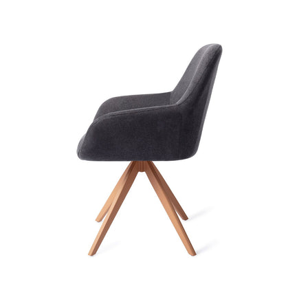 Kushi Dining Chair Black-Out Turn Peach