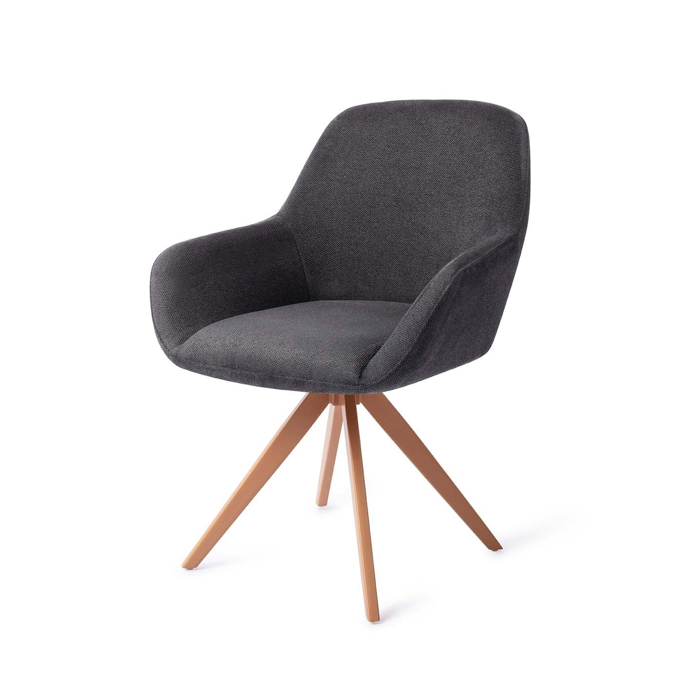 Kushi Dining Chair Black-Out Turn Peach