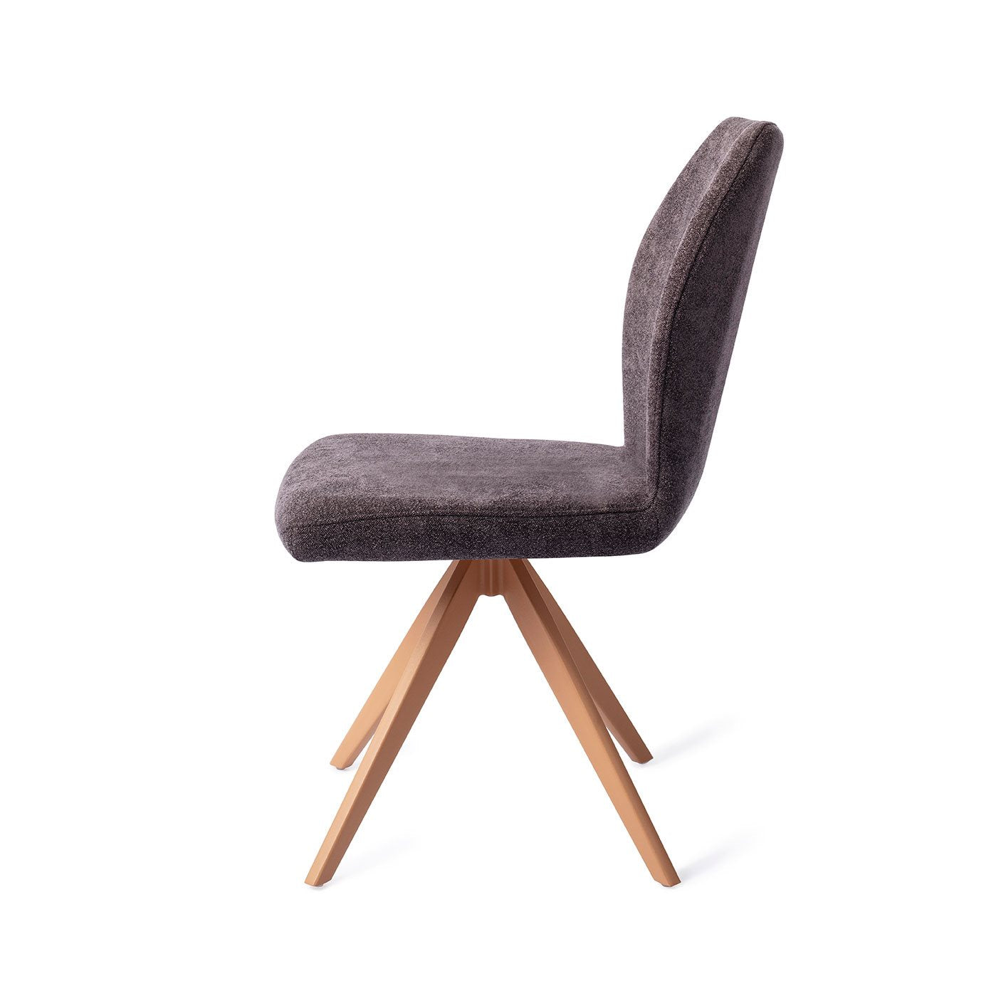 Ikata Dining Chair Almost Black Turn Peach