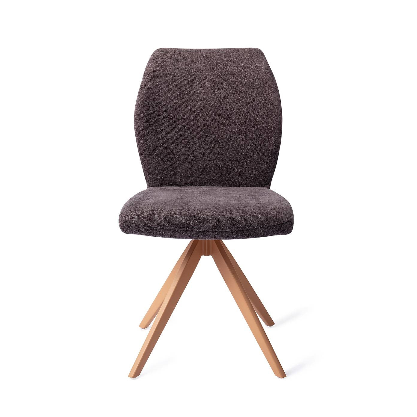 Ikata Dining Chair Almost Black Turn Peach