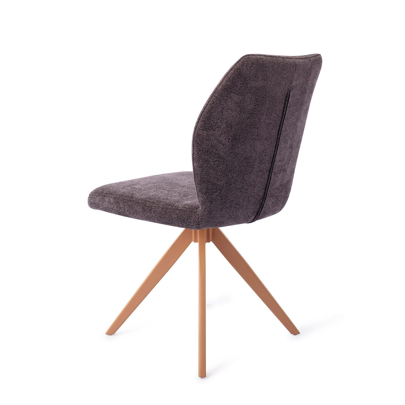 Ikata Dining Chair Almost Black Turn Peach