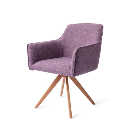 Hofu Dining Chair Violet Daisy Turn Peach