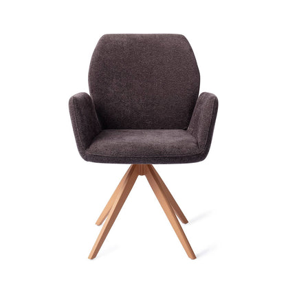 Misaki Dining Chair Almost Black Turn Peach