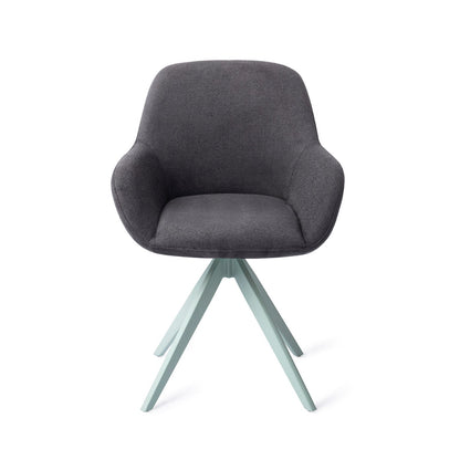 Kushi Dining Chair Black-Out Turn Mint