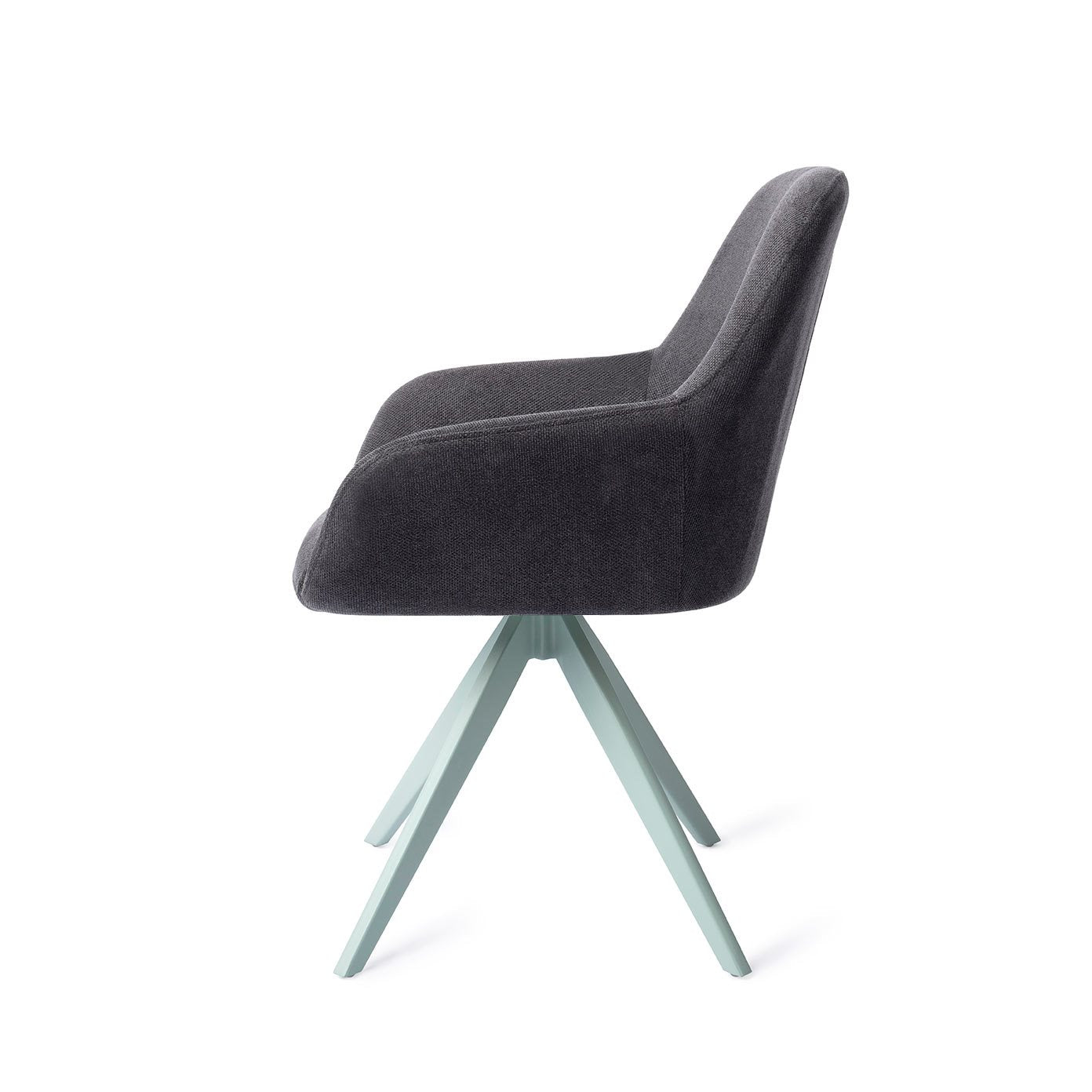 Kushi Dining Chair Black-Out Turn Mint