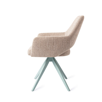 Yanai Dining Chair Biscuit Beach Turn Mint