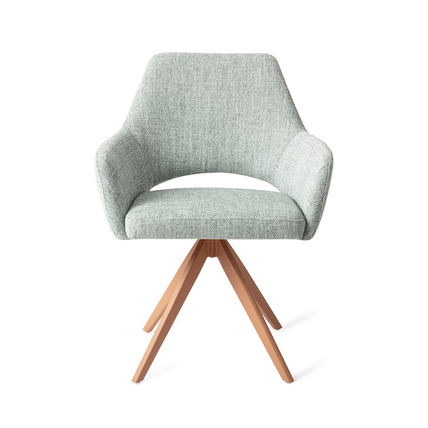 Yanai Dining Chair Soft Sage Turn Peach