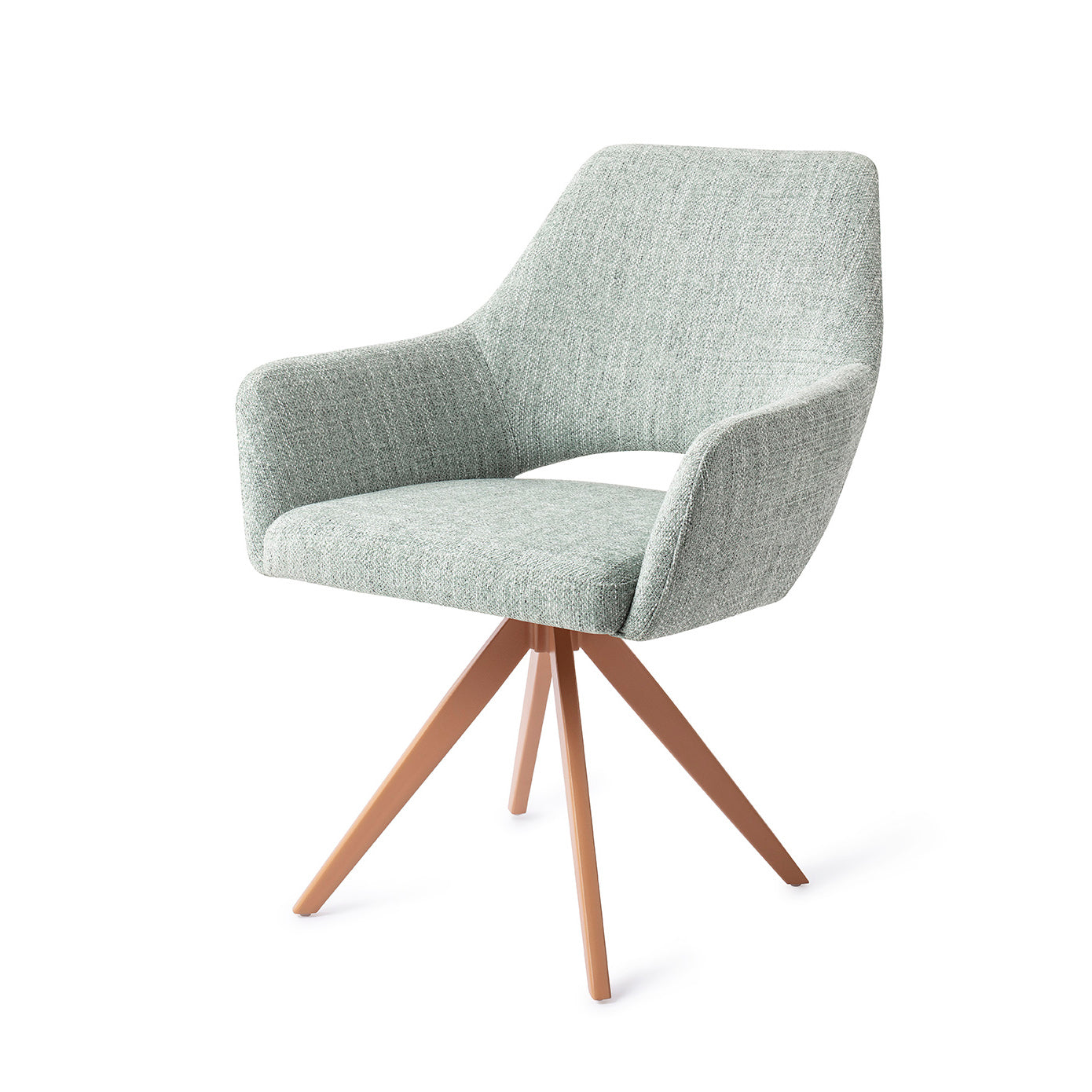 Yanai Dining Chair Soft Sage Turn Peach