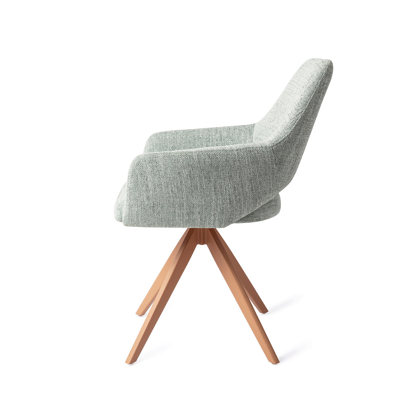 Yanai Dining Chair Soft Sage Turn Peach