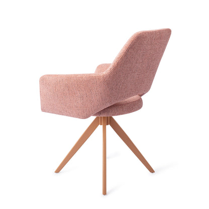 Yanai Dining Chair Pink Punch Turn Peach