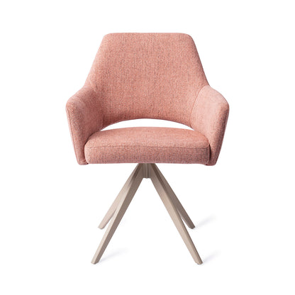 Yanai Dining Chair Pink Punch Turn Beige