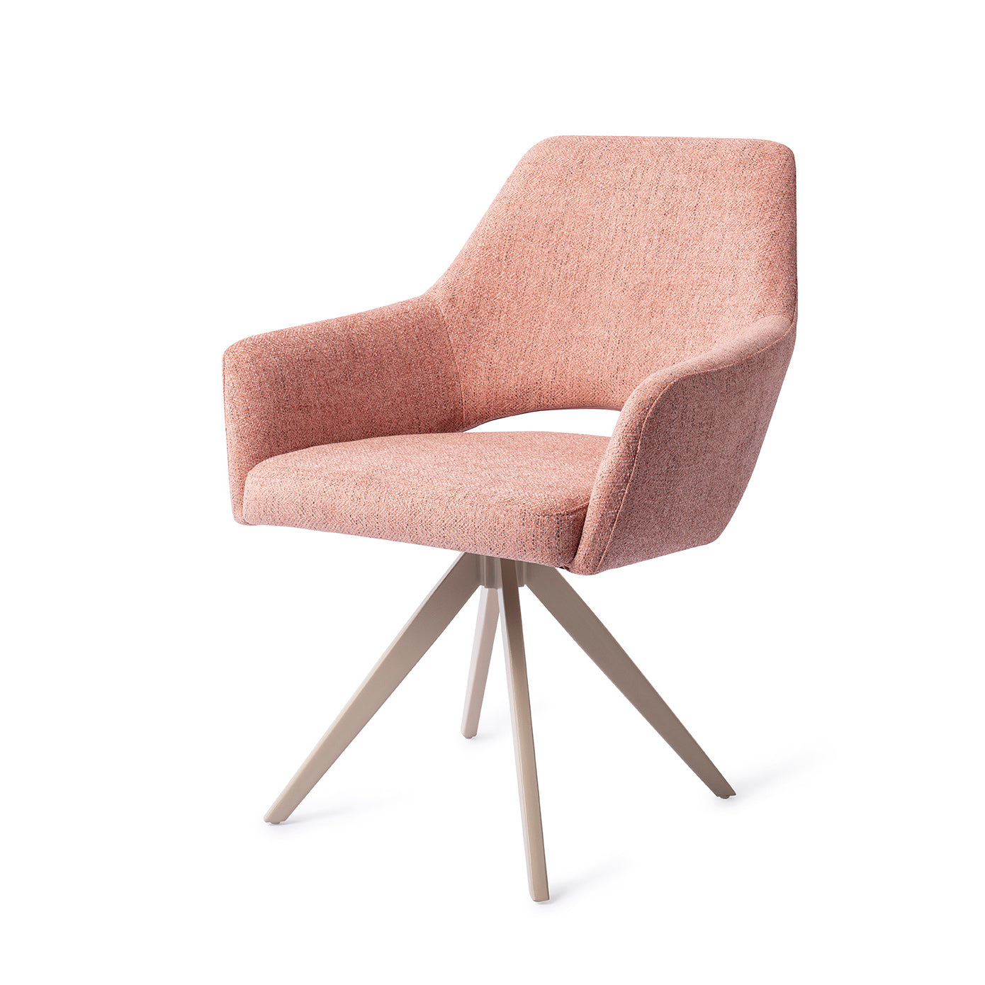 Yanai Dining Chair Pink Punch Turn Beige