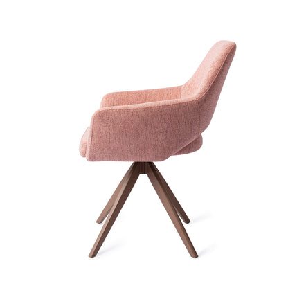 Yanai Dining Chair Pink Punch Turn Brown