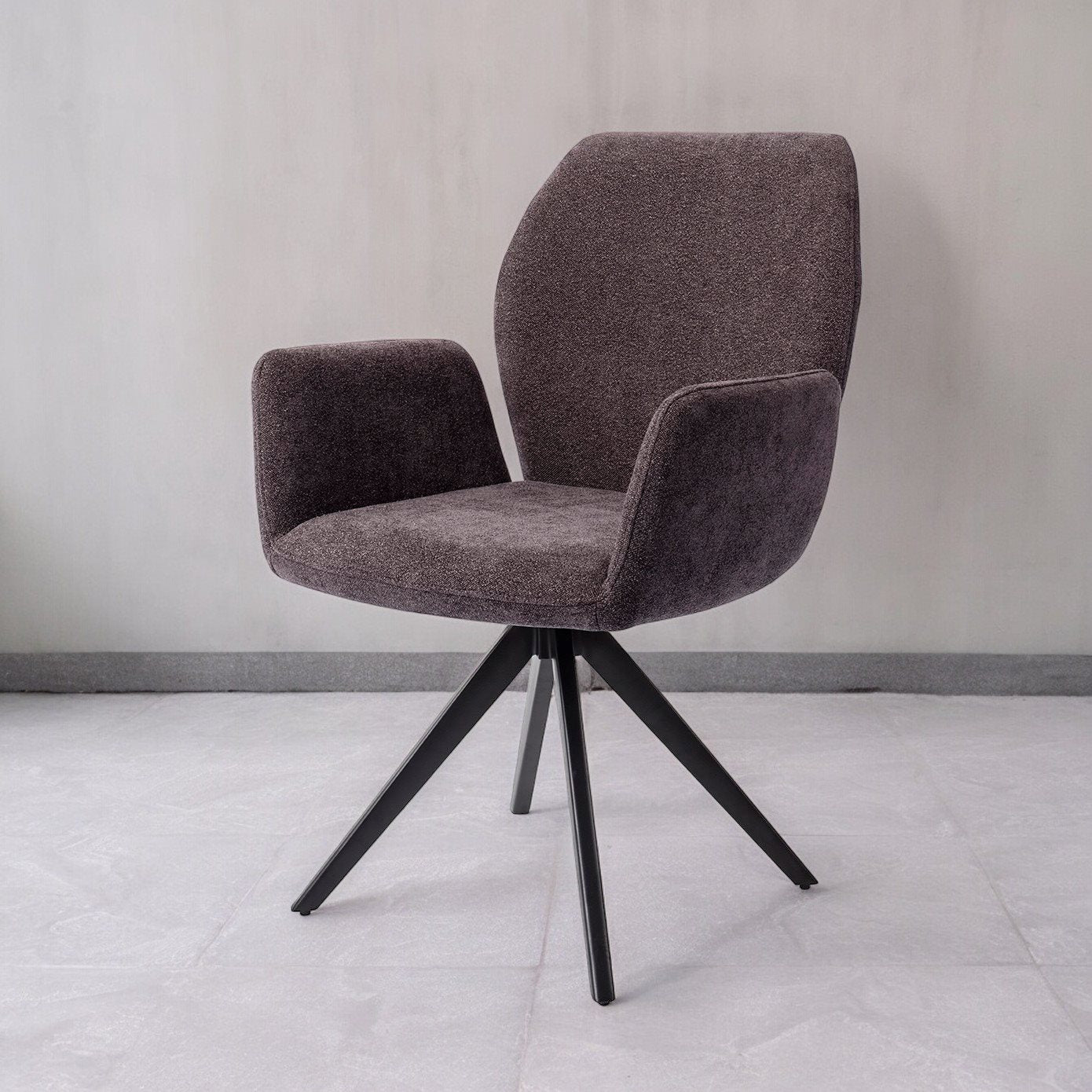 Misaki Dining Chair Almost Black Turn Black